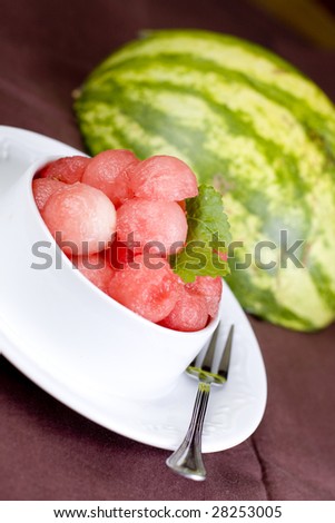 Watermelon dessert ready to serve or eat