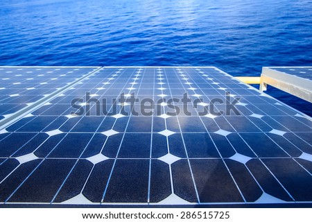 Solar panel renewable electricity use in the home.