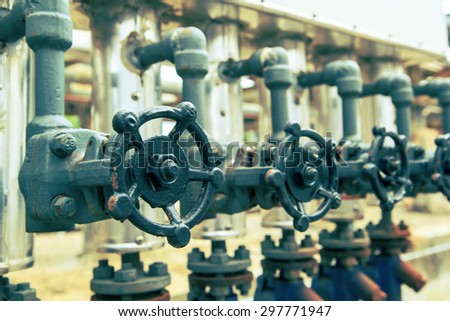 Valve oil Industry production petroleum and pipeline.