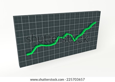 Line chart going upwards