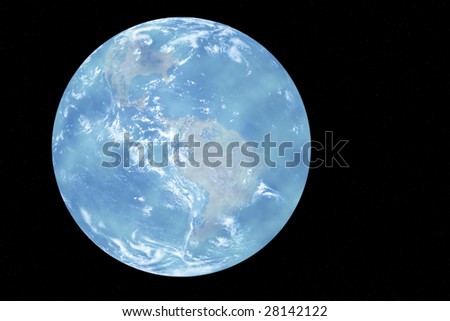 Planet Earth globe isolated. It has a clipping path.