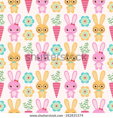 seamless rabbit cartoon background seamless rabbit cartoon background