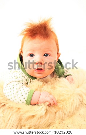 red hair babies. stock photo : Red hair baby