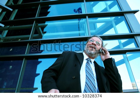 Business man on phone