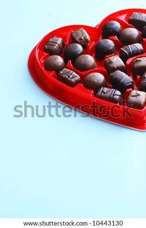 Heart shape chocolates box