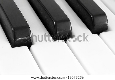 Piano Keys close up