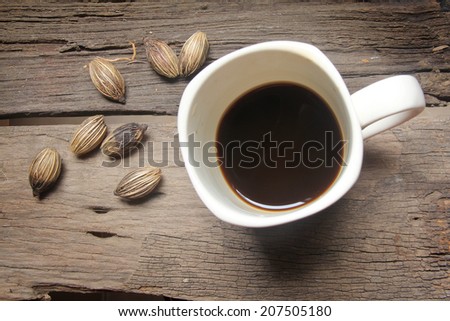 Palm seeds and Coffee