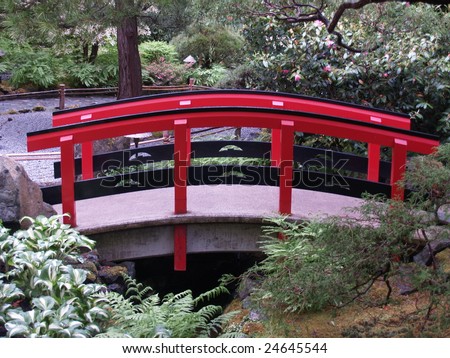 Red Japanese Garden Bridge red japanese garden bridge. red bridge in a japanese garden in Red Japanese Garden Bridge red japanese garden bridge. red bridge in a japanese garden in