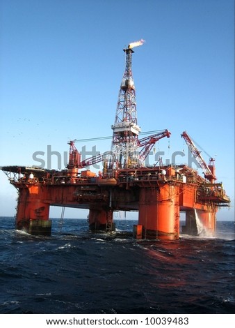 Offshore platform off the coast of Scotland