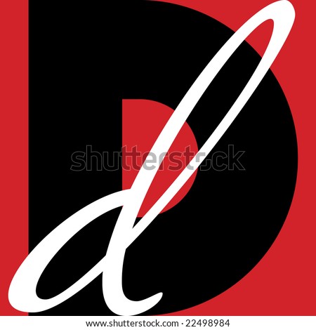 Logo Design Letter on Letter D Alphabet Symbol Design Stock Photo 22498984   Shutterstock