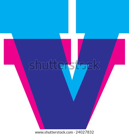 Logo Design Letter on Letter V Alphabet Symbol Design Stock Photo 24027832   Shutterstock