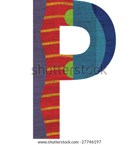 stock photo letter P alphabet symbol design