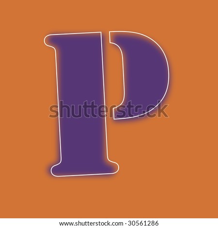 Logo Design Letter on Letter P Alphabet Symbol Stencil Design Stock Photo 30561286