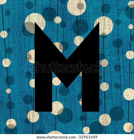 letter m design. stock photo : letter M