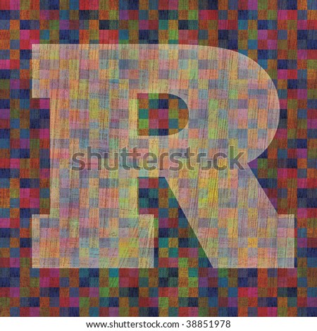 letter r logo. stock photo : letter R