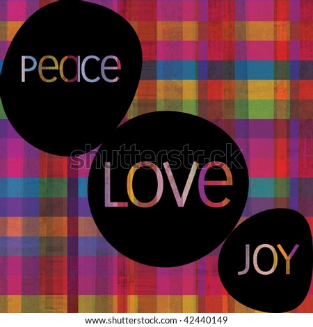peace, love & joy design