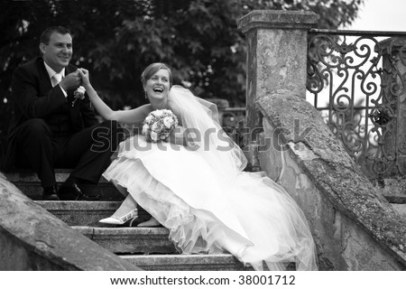 Vintage Inspired Wedding Photography on Wedding Couple Retro Style Stock Photo 38001712   Shutterstock