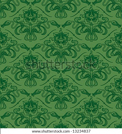 Victorian+wallpaper+green