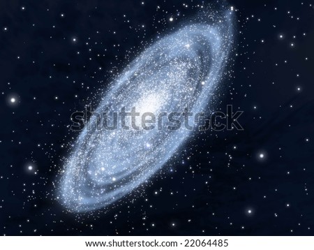 Spiral galaxy, theoretical vision of our Milk Way