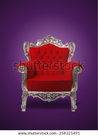 Antique royal armchair