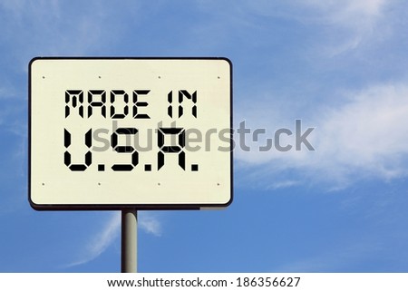 Made in USA Sign