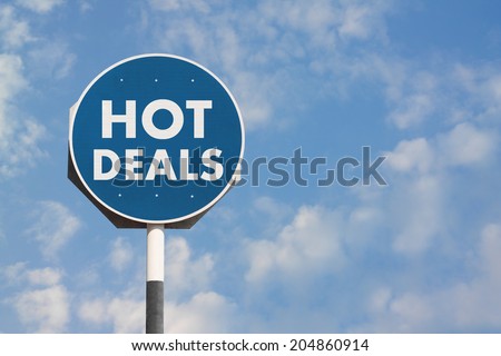 Hot Deals Sign