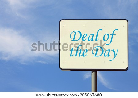 Deal of the Day Sign