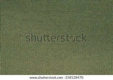 green knitted background pattern, knitted right, detail, close up, full frame / Green knitted Background Pattern