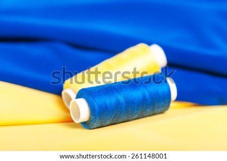 Bright thread on tissue