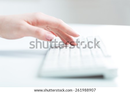 Information, keyboard, hand.