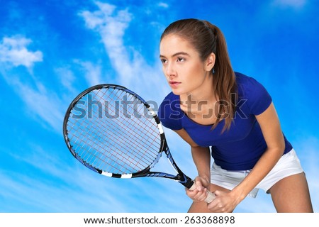 Tennis. Female Tennis Player