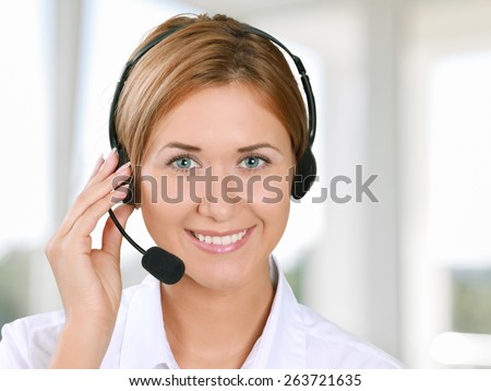 Call Center. Perfect customer support. Switchboard Operator