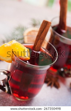 Warm. Relaxing at the fireplace on winter evening with tea or mulled wine