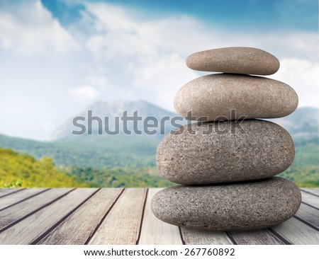 Stone, Balance, Zen-like.