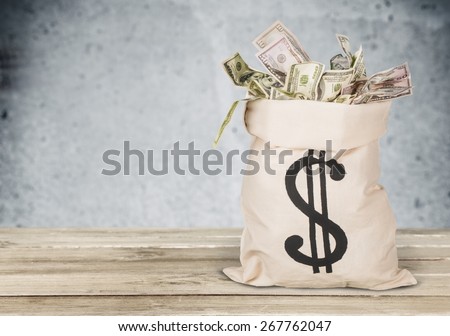 Money Bag. Bag full of Money