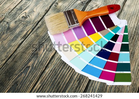 Paint, Paintbrush, Color Swatch.