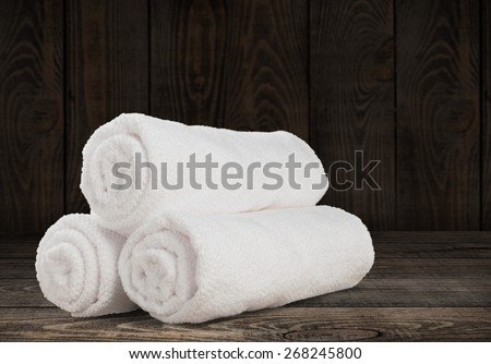 Towel, Laundry, Rolled Up.