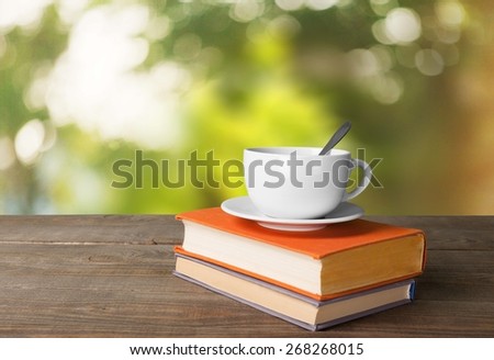 Tea, book, background.