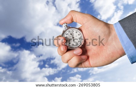 Stopwatch, Watch, Human Hand.
