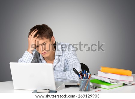 Emotional Stress, Computer, Student.