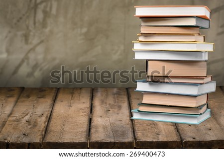 Book. Stack of books isolated on white background