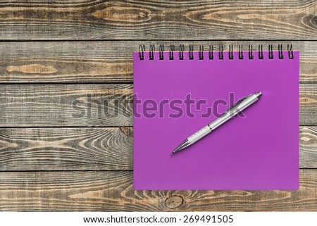 List. Shopping list on natural paper and white background