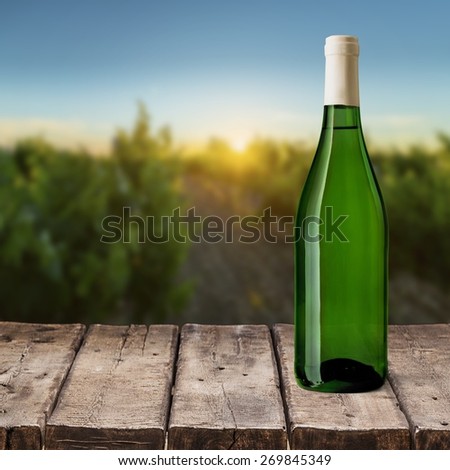 Wine Bottle, Wine, White Wine.