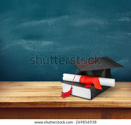 Graduation, Mortar Board, Diploma.