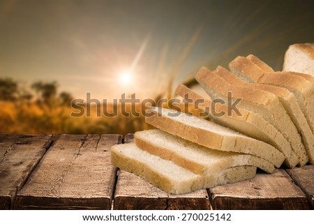 Bread, White Bread, Loaf of Bread.