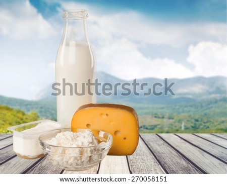 Milk, Dairy Product, Cheese.