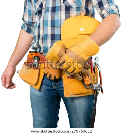 Repairing, tractor, building.