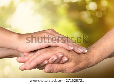 Human Hand, Care, Senior Adult.