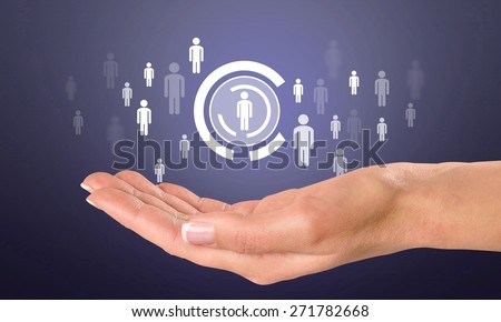 Human Hand. Hand Open