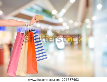 Credit Card, Shopping Bag, Shopping.